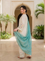 3 PIECE EMBROIDERED - UNSTITCHED
