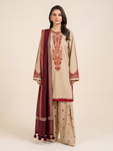 3 PIECE EMBROIDERED - UNSTITCHED