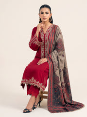 3 PIECE EMBROIDERED - UNSTITCHED