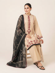 3 PIECE EMBROIDERED - UNSTITCHED