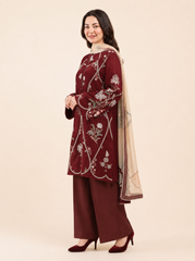 3 PIECE EMBROIDERED - UNSTITCHED