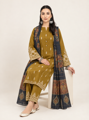 3 PIECE EMBROIDERED - UNSTITCHED