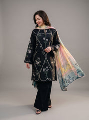 3 PIECE EMBROIDERED - UNSTITCHED