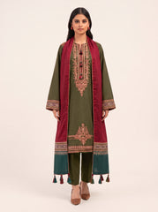 3 PIECE EMBROIDERED - UNSTITCHED