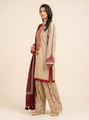 3 PIECE EMBROIDERED - UNSTITCHED