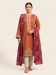 3 PIECE EMBROIDERED - UNSTITCHED