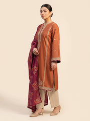 3 PIECE EMBROIDERED - UNSTITCHED