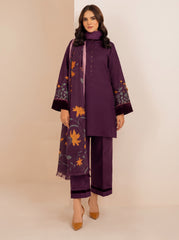 3 PIECE EMBROIDERED - UNSTITCHED