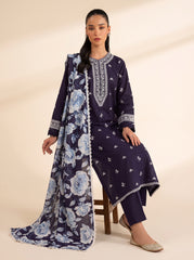 3 PIECE EMBROIDERED - UNSTITCHED