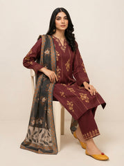 3 PIECE EMBROIDERED - UNSTITCHED