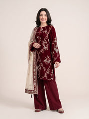 3 PIECE EMBROIDERED - UNSTITCHED