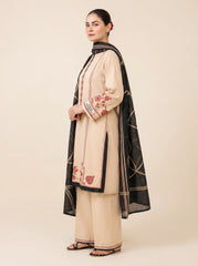 3 PIECE EMBROIDERED - UNSTITCHED