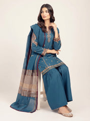 3 PIECE EMBROIDERED - UNSTITCHED