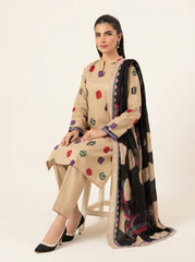 3 PIECE EMBROIDERED - UNSTITCHED