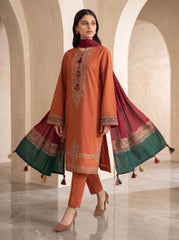 3 PIECE EMBROIDERED - UNSTITCHED