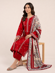 3 PIECE EMBROIDERED - UNSTITCHED