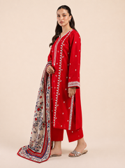 3 PIECE EMBROIDERED - UNSTITCHED