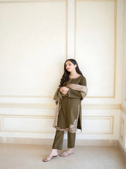 3 PIECE EMBROIDERED - UNSTITCHED